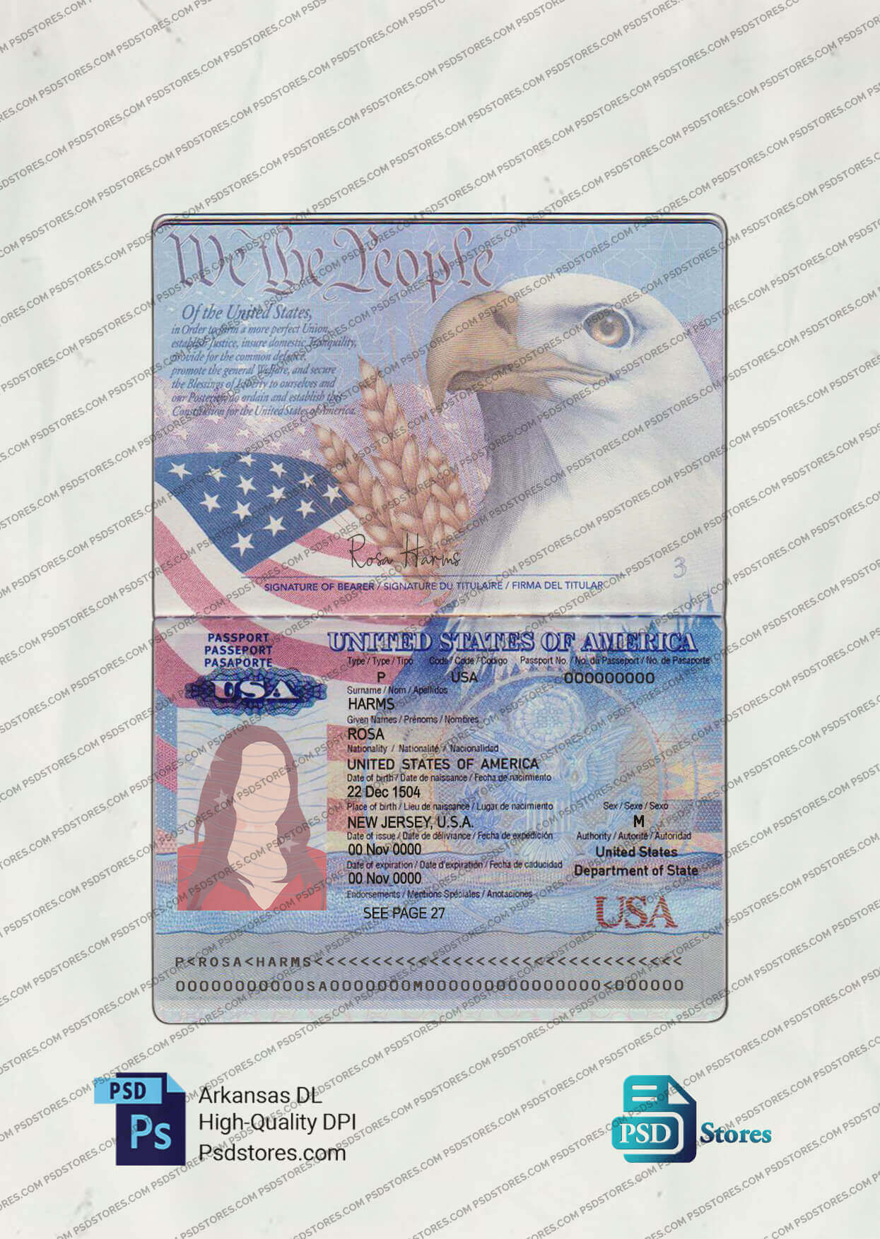 Editable Us Passport Editable Us Passport